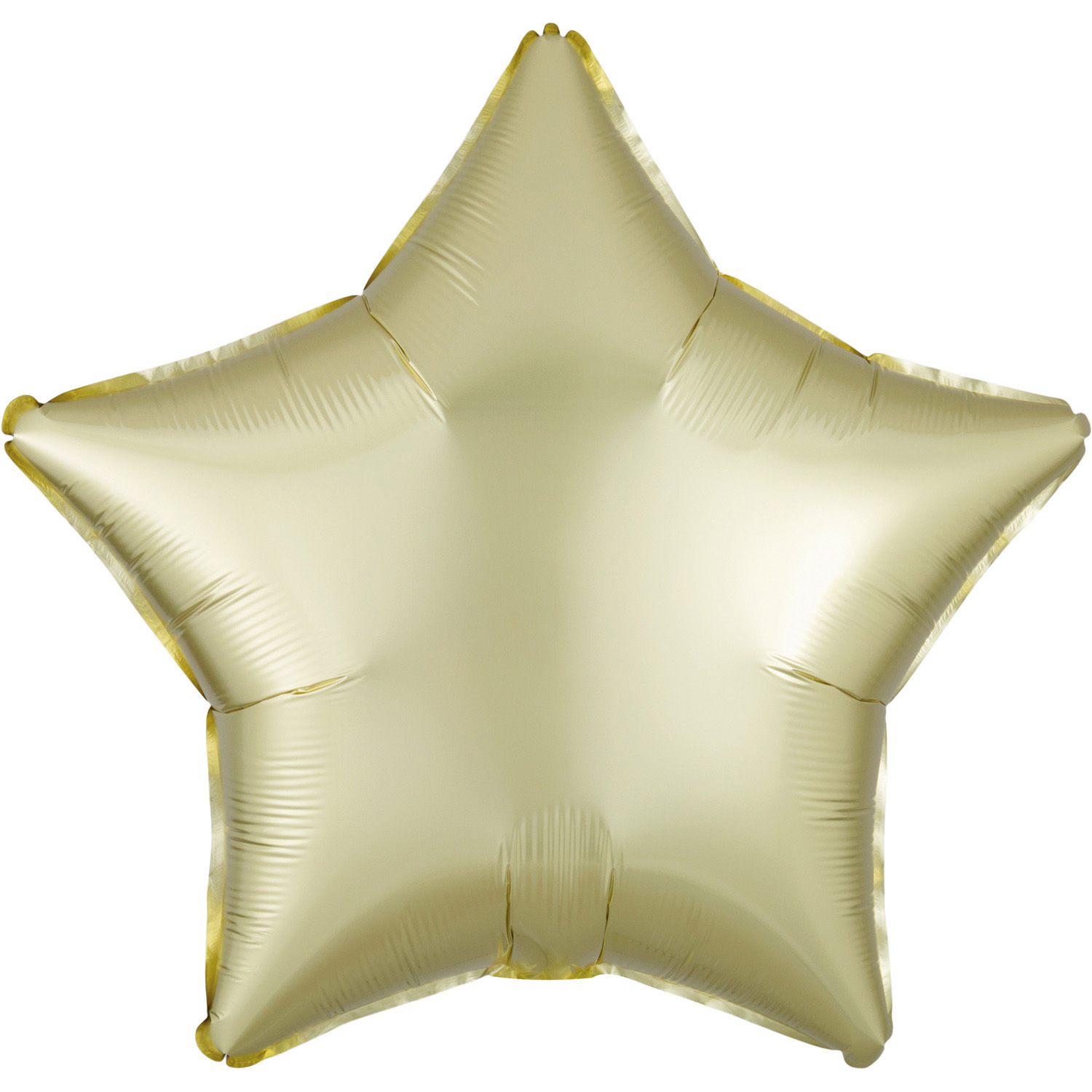 Balónek hvězda satén žluto-zlatá